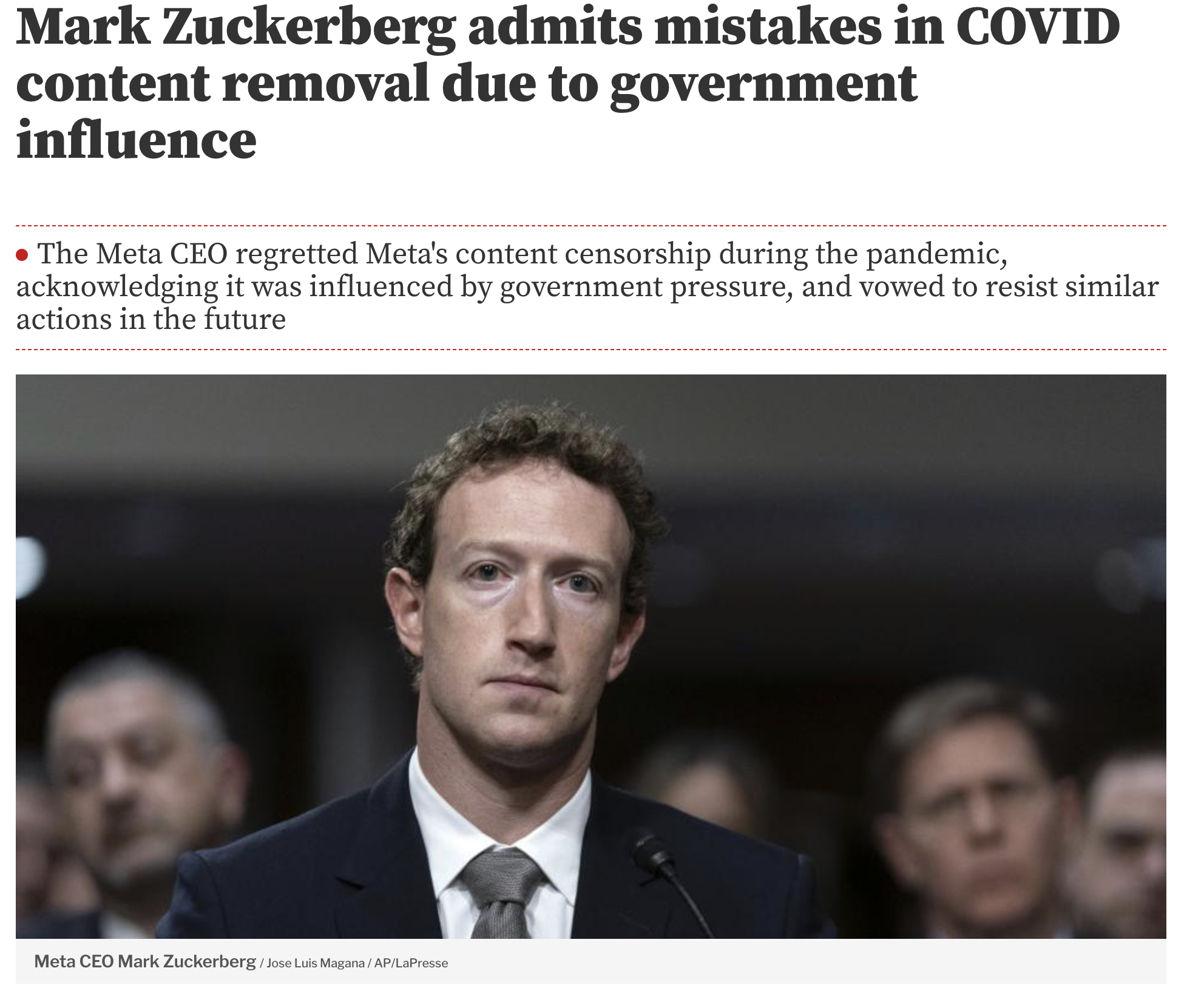 Platform censorship example